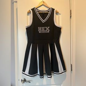 Black & White Hex University Cheer Dress 2X
